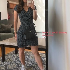 BRANDY MELVILLE FLORAL TIE DRESS